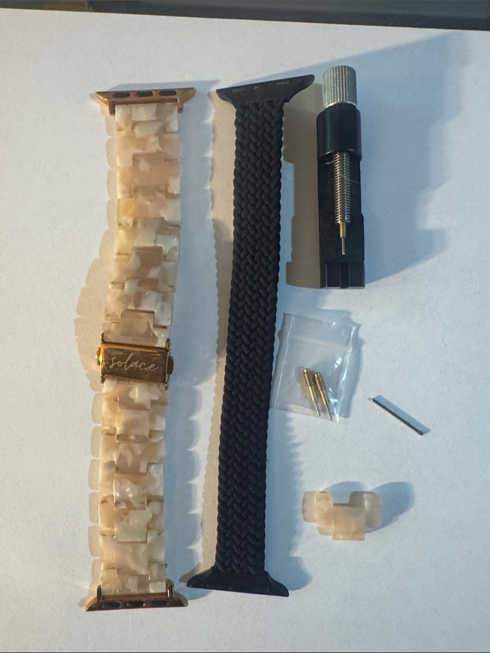 Solace band bundle, Beige Pearl Link Watch Band for Apple Watch - Beige